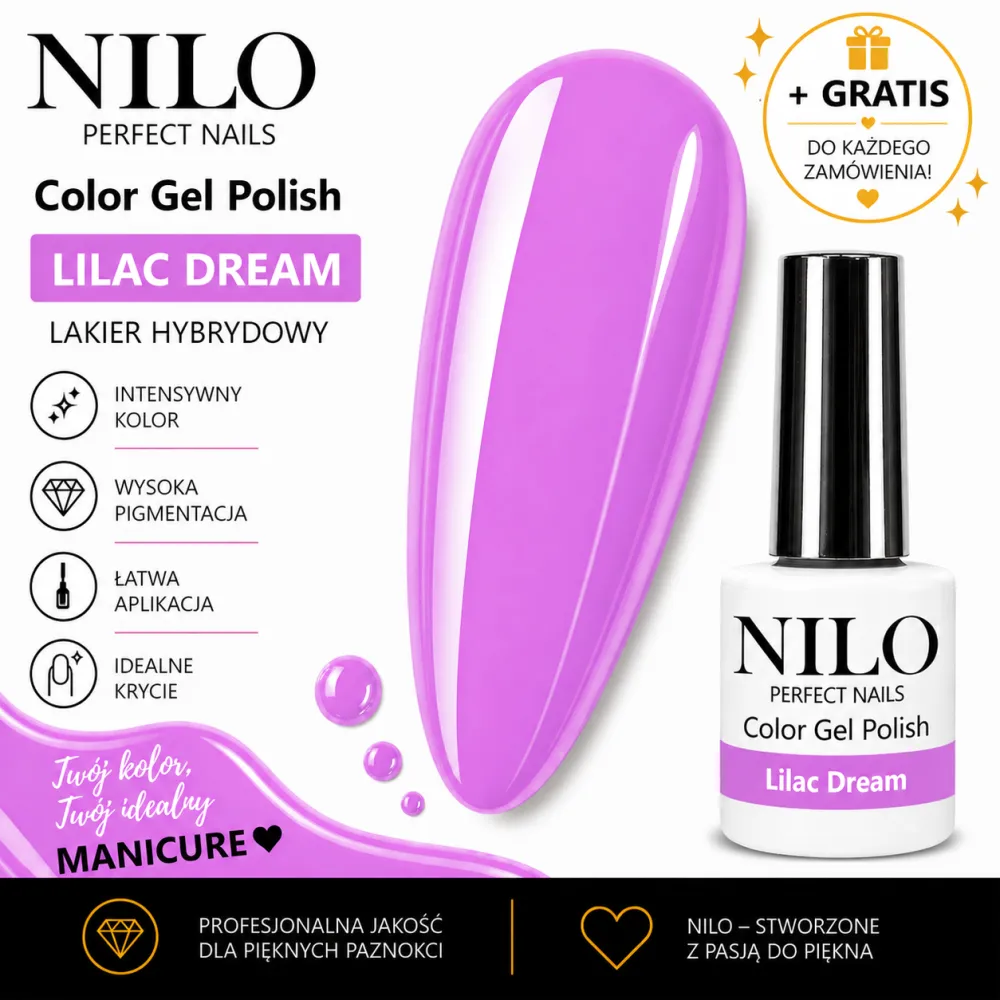 Lakier Hybrydowy Lilac Dream – NILO no.301